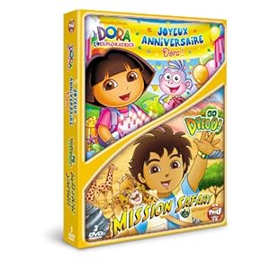 Dora l'exploratrice - Joyeux anniversaire Dora ! + Go Diego! - Vol. 3 : Mission safari !