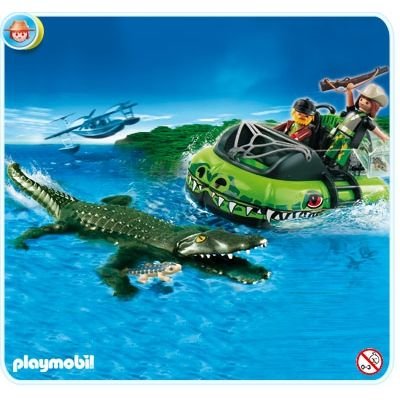 Playmobil - Alligator Surveillance Hovercraft 4446