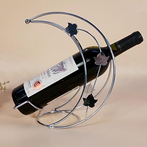 CC Metal Wine Racks, Wire Wine Racks, Half Crescent Moon, Fashion Home Wine Accessories , Antique Silver
