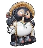 【信楽焼】福狸　18号　サイズ・約幅39×奥行き28×高さ56cm