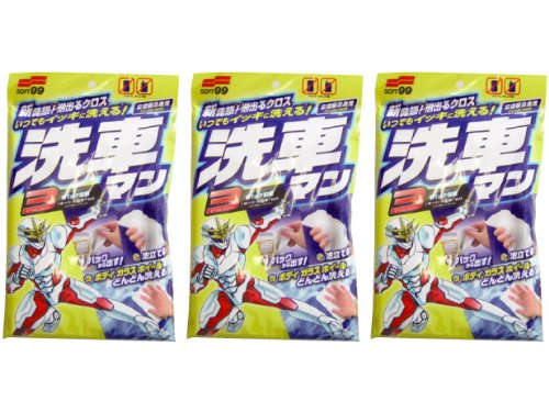 泡出るクロス洗車マン30パック　1枚で1台分洗車可能1082