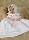 Abigail smocked cotton christening gown
