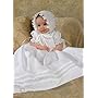 Abigail smocked cotton baby girls' christening gown