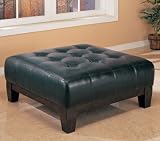 Black Square Cocktail Ottoman By Coaster Furniture