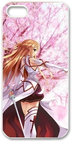Best Japanese Anime Sword Art Online Asuna and Kirito Iphone 5 Case Hard Plastic SAO Iphone 5S Cover 9035785M57622746
