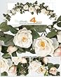 FOUR 40" Artificial William Rose Swags wedding arrangement.