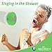 Abco Tech Water Resistant Wireless Bluetooth Shower Speaker with Suction Cup and Hands-Free Speakerphone, Green