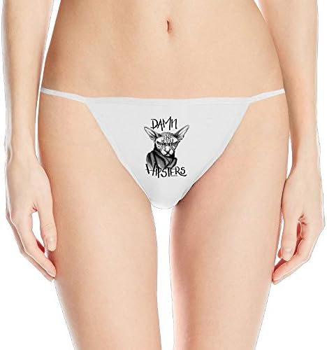 Cute Pug Hipsters Upset Woman Sexy String Thong Panties Style