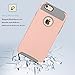iPhone 6 Plus Case (5.5 inch),Keetech[Slim Hybrid Dual Layer] Heavy Duty Case Cover for Apple iPhone 6 Plus and iPhone 6s Plus 5.5 inch (Rose Gold-Gray)