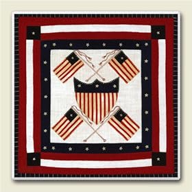 Click here to buy AbsorbaStone Coaster set~ Stars and Stripes ~4 Tile Drink Coasters ~ code 563C by Artworks Home Accents.