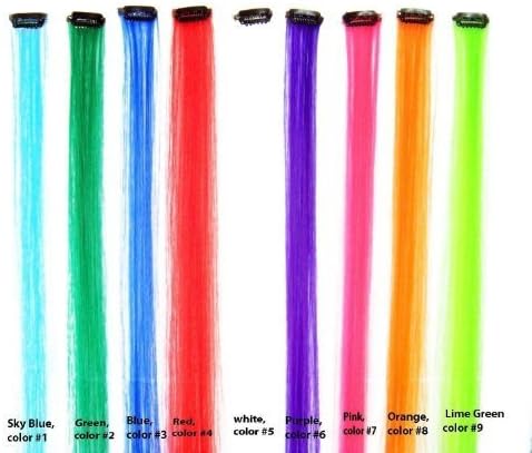 6 X Colored Clip on in Hair Extensions Beauty Salon Supply Wholesale Lot New by SaveGoodBuy