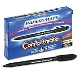 SANFORD INK COMPANY / Comfortmate ball pen, fine point, black ink / PAP61801 / Sold as 1 Dozen (12) / Mfr Part # 61801 \*/ Comfortmate ball pen, fine point, black ink