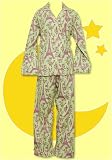 Bedhead Plus Size Eiffel Tower Lime Flannel Pajama