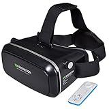【SHINECON】4〜6インチのスマートフォン向け3D・VRバーチャルリアリティヘッドセットメガネ 3D VR Virtual Reality Headset Glasses For 4~6 inch Smartphones (plstan42)【並行輸入品】Amazontry (One size, Black)
