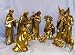 GOLD LEAF 30TH ANNIVERSARY COMMEMORATIVE 10 PIECE NATIVITY SET