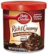 Betty Crocker Rich & Creamy Frosting, Triple Chocolate Fudge Chip, 15.5-Ounce Containers (Pack of 8)