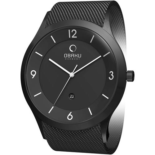 Obaku Harmony Herren-Armbanduhr Extra gross V132X BBMB Preisvergleich