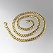 Sankuwen Fashion MEN Stainless Steel Gold Curb Link Chain Necklace