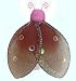 4" Brown Pink Sequined Glitter Ladybug nylon hanging ceiling wall baby nursery room wedding decor decoration