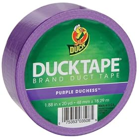 Duck Brand Colored Duck Tape, 1.88 Inches x 20 Yards, Purple Duchess (1265017)