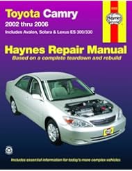 Book: Toyota Camry 2002-2006 Repair Manual (Haynes Repair Manual) - Haynes Manuals, Inc.