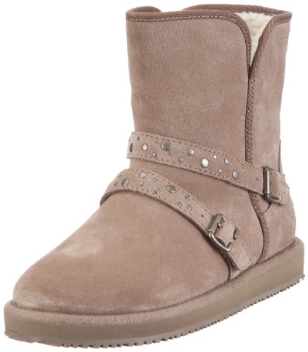 ESPRIT Nina Buckle Bootie Y13030, Damen Stiefel, Beige (fossil beige 263), EU 37