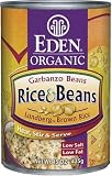 Eden Organic Rice & Beans, Garbanzo Beans, Lundberg Brown Rice, 15-Ounce Cans (Pack of 12)