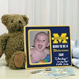 Michigan Wolverines Born to Be Personalized 4 x 6 Ceramic Picture Frame