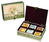 Bentley's Hand Decorated Tea Time Wooden Tea Chest, 60 Count, Wood Chest