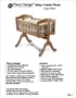 Nursery Baby Swing Cradle Bed Woodworking Plans -Design #5CRD2