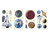 Outerspace Planets Stars Wall Stickers Appliques