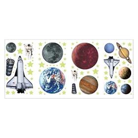 Outerspace Wall Stickers Set
