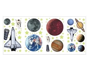 #!Cheap Outer Space Astronaut Planet Wall Appliques Wallpaper Stickers