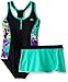 ZeroXposur Girls' Hula Haku One Piece Swimsuit with Skirt
