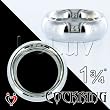 Deluxe Chrome Cockring 1 3/4"