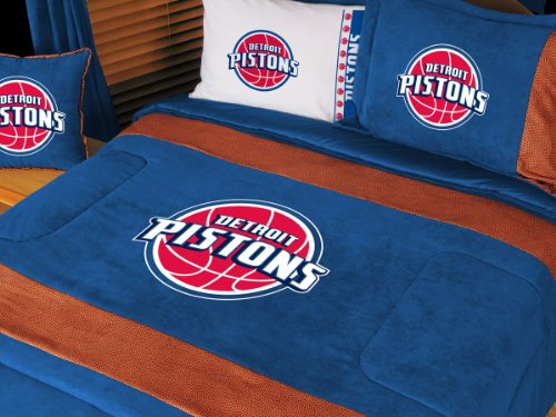 Detroit Pistons Bedding Set NBA - 8 pc. QUEEN Comforter Bed Set