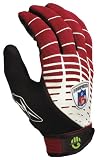  : Reebok NFL Speed Grip Football Gloves (Maroon, Large)