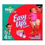 Pampers Easy Ups Diapers - Jumbo Pack Size 4 Girl 16-34 Lbs