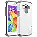 Ranz Dual Layer Shockproof Bumper Case for Samsung Galaxy Core Prime G360 / Prevail LTE - Grey/White