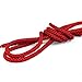 Lace Kings Round Rope Shoelaces - 2 Pack (Red) - 1.25