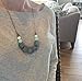 Baby Teething Necklace for Mom, Silicone Teething Necklace, BPA Free (Gray/Mint/White)