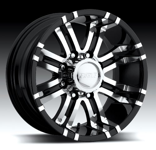American Eagle 197 Super Finish and Gloss Black, RWD, 17 x 9, 5 x 5.5, -11mm offset.