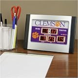 Clemson Tigers Alarm Scoreboard Clock