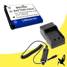 Halcyon 1200 mAH Lithium Ion Replacement Battery and Charger Kit for Fujifilm NP-45A and Fujifilm Finepix JX390, JX400, JX405, JX420, JX440, JX500, JX520, JX530, JX550, JX580, JX590, JX700, JX710, JV300, JZ100, JZ110, JZ200, JZ250, JZ260, JZ300, JZ305, JZ310, JZ500, JZ505, JZ510, T190, T200, T205, T