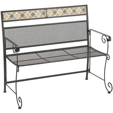 Steel Garden Bench Folding Marrakesh Folding Patio 2 Seater Bench
