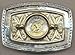 Reverse Susan B. Anthony Dollar (1979-1981 & 1999) Two Tone U.S. Coin Belt Buckle