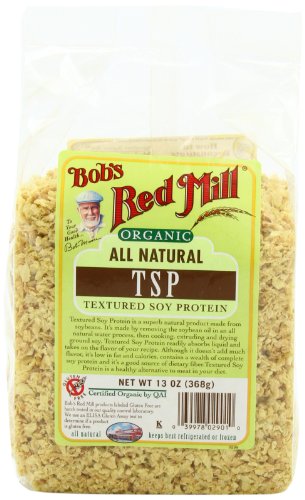 Bob s Red Mill Organic TSP Textured Soy Protein 13-Ounce Bags Pack of 4B002YR7ATQ 