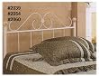 Queen size double "S" white headboard