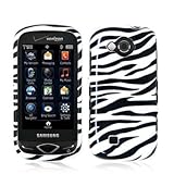 Black / White Zebra Design Crystal Hard Skin Case Cover for Samsung Reality ....