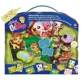 Hasbro - Littlest Petshop - 977871480 - Poup�e - 3 Pets et leur Carte Postale - Safari